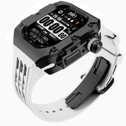 Luxury Mod Kit for Apple Watch Ultra 3 2 49mm, Titanium Alloy Strap for iWatch Series 11 10 9 8 7 6 SE 44mm 45mm