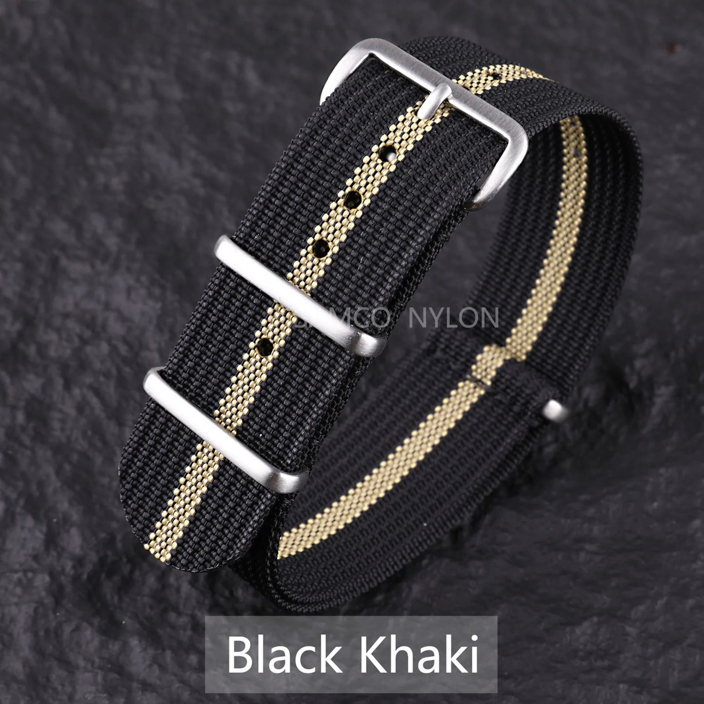 Bracelet de montre en Nylon nervuré 20mm 22mm bracelets de montre confortables boucle militaire lavable Blet pour hommes bracelets de montre