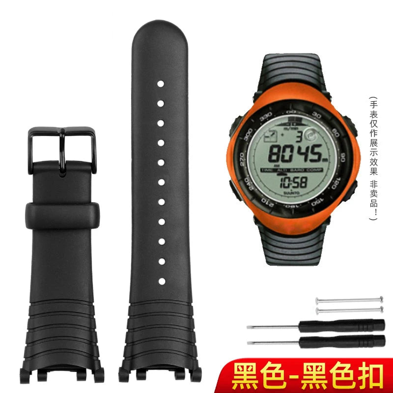 Cinturino in silicone per orologio Suunto Vector, estensione libera, serie Vector, cinturino da uomo e da donna, cinturino da polso, accessori per orologi