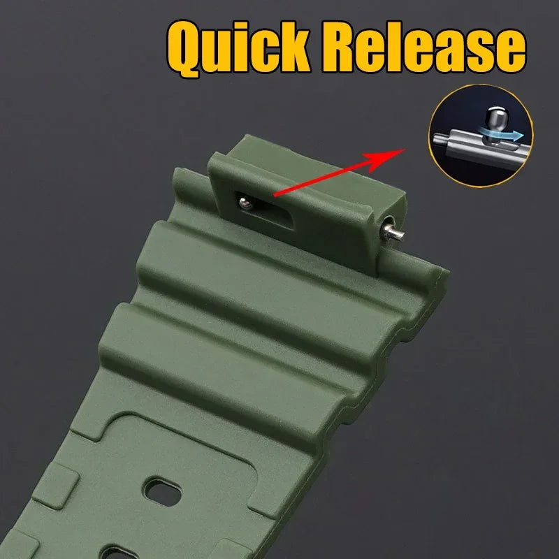 Bracelet en caoutchouc résine pour Casio G-SHOCK GA-2100 GA-2110 TPU à dégagement rapide Sport hommes femmes Bracelet de montre Bracelet accessoires 16mm