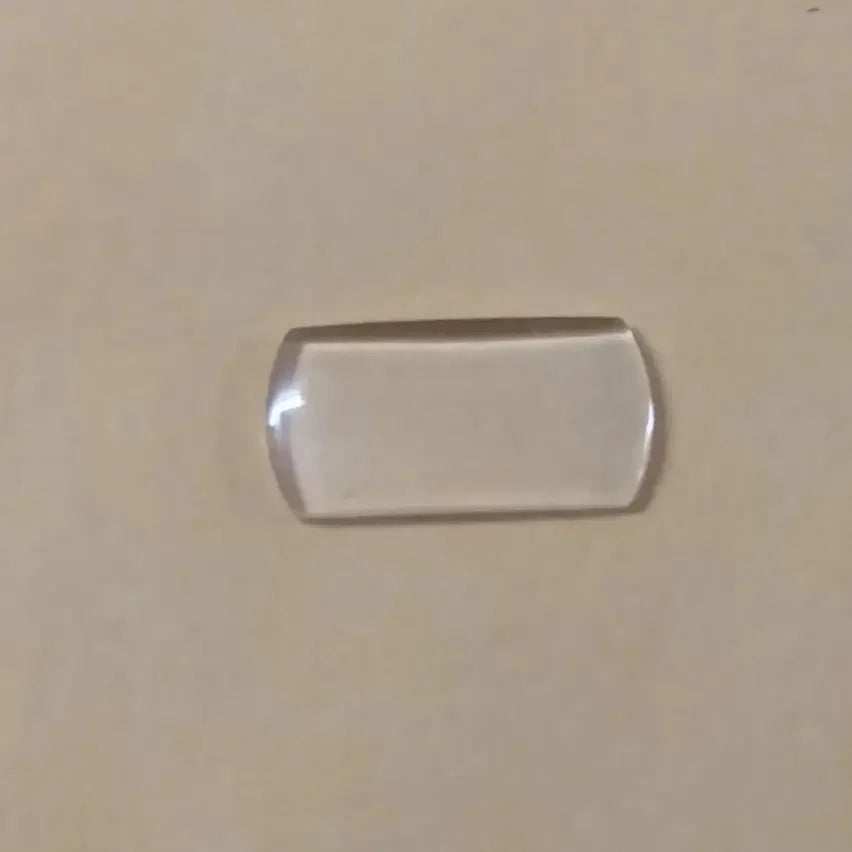 Loupe à bulles rectangulaire 10mm x 5mm, pour montre, verre, fenêtre de Date, cristal T2482