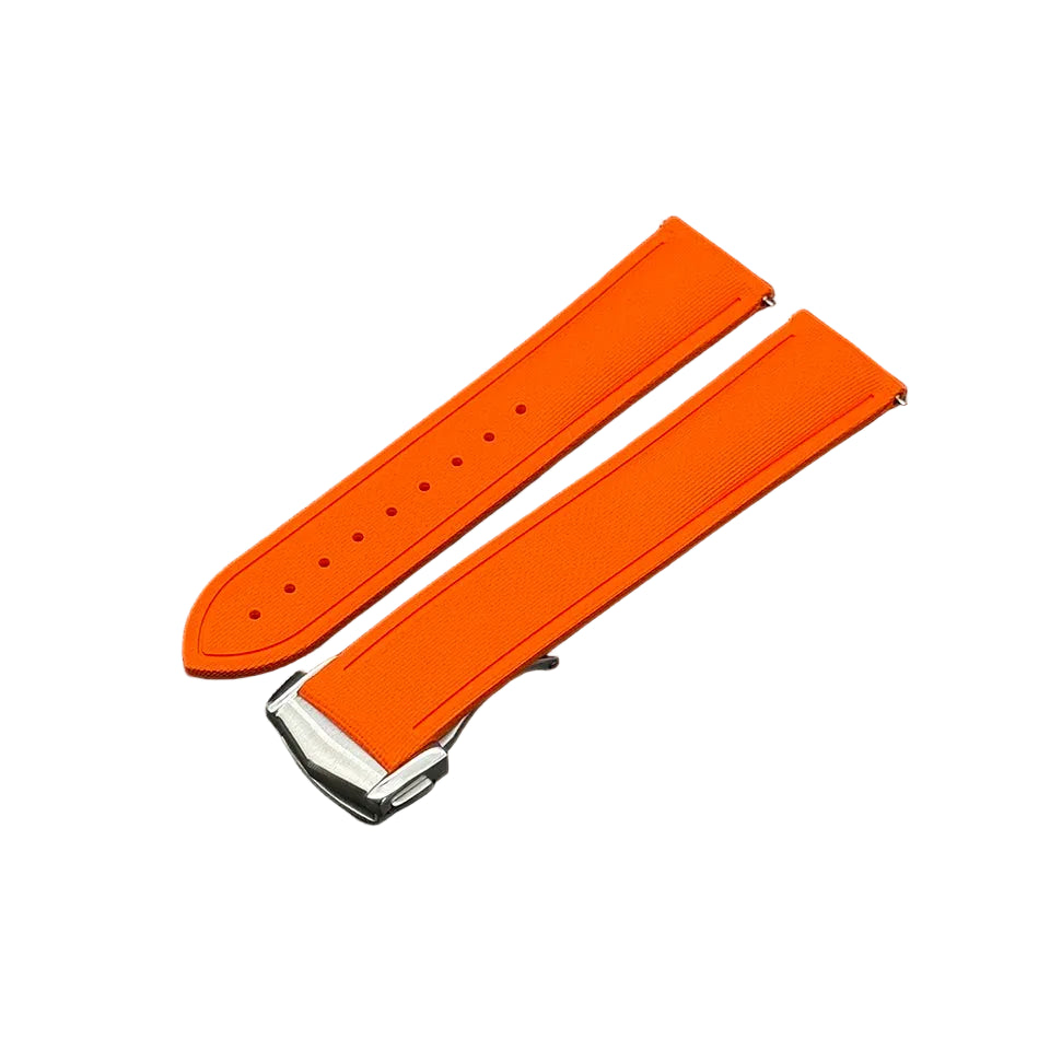 OZE Bracelet montre Caoutchouc Siliconé Premium - Motif Tissu - Boucle déployante