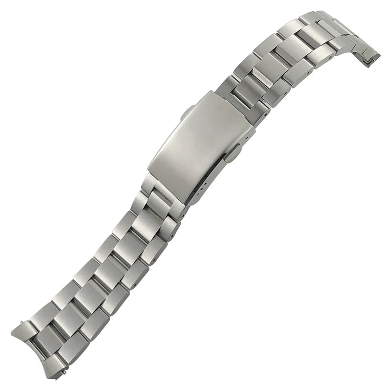 Cinturino per orologio in acciaio inossidabile 316L per Tag Heuer Aquaracer Calibre 43mm Quadrante WAY201 Metallo massiccio 21,5mm 20,5mm Cinturino per orologio