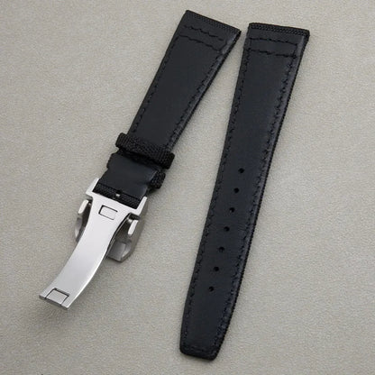 Universal Accessories Canvas and Leather Watch Strap for IWC PILOT Portugal Watch Strap 20mm 21mm 22mm Foldable Strap
