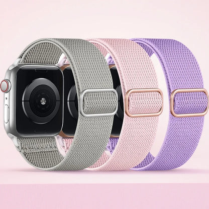 3 cinturini in nylon per Apple Watch Ultra, 38mm, 40mm, 41mm, 42mm, 44mm, 45mm, 46mm, 49mm, cinturino elastico in nylon, iWatch serie 11, 10, 9