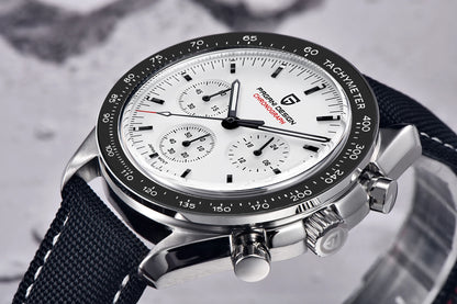 Montre Homme 40mm Chronographe à Quartz - PAGANI DS V5 PD1701 Sport AR Saphir