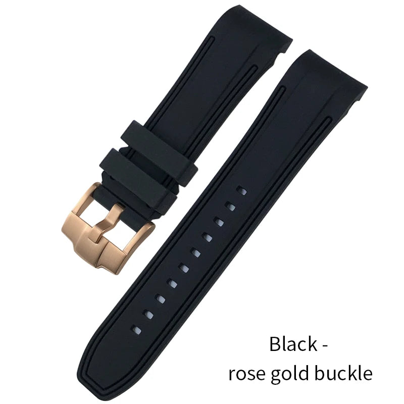 Cinturino per orologio in gomma e silicone con estremità curva da 24 mm, per DIESEL oversize da 57 mm, modelli DZ7395, DZ7396, DZ7435, DZ7313, cinturino morbido colorato