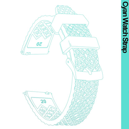 Cinturino per orologio Rapide Premium in gomma a nido d'ape - Universale