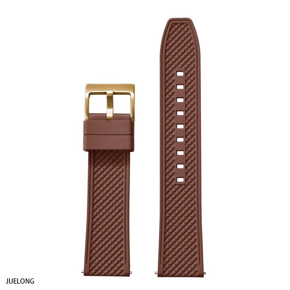 Nouveau Design HAISCH FKM bracelet de montre en caoutchouc 18mm 20mm 22mm 24mm forme de balle bracelets de montre à dégagement rapide bracelets de plongée étanches