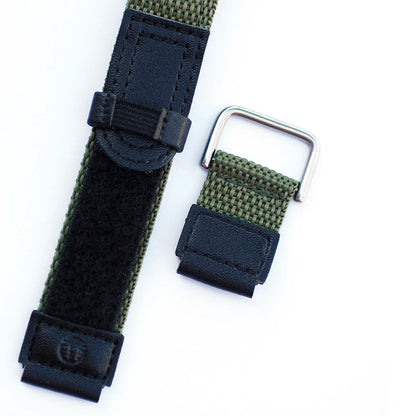 Bracelet de montre AW-80V-1/ W-94H//AW-82//W-218H Bracelet en nylon noir. Convient à la plupart des montres de sport de 18 mm