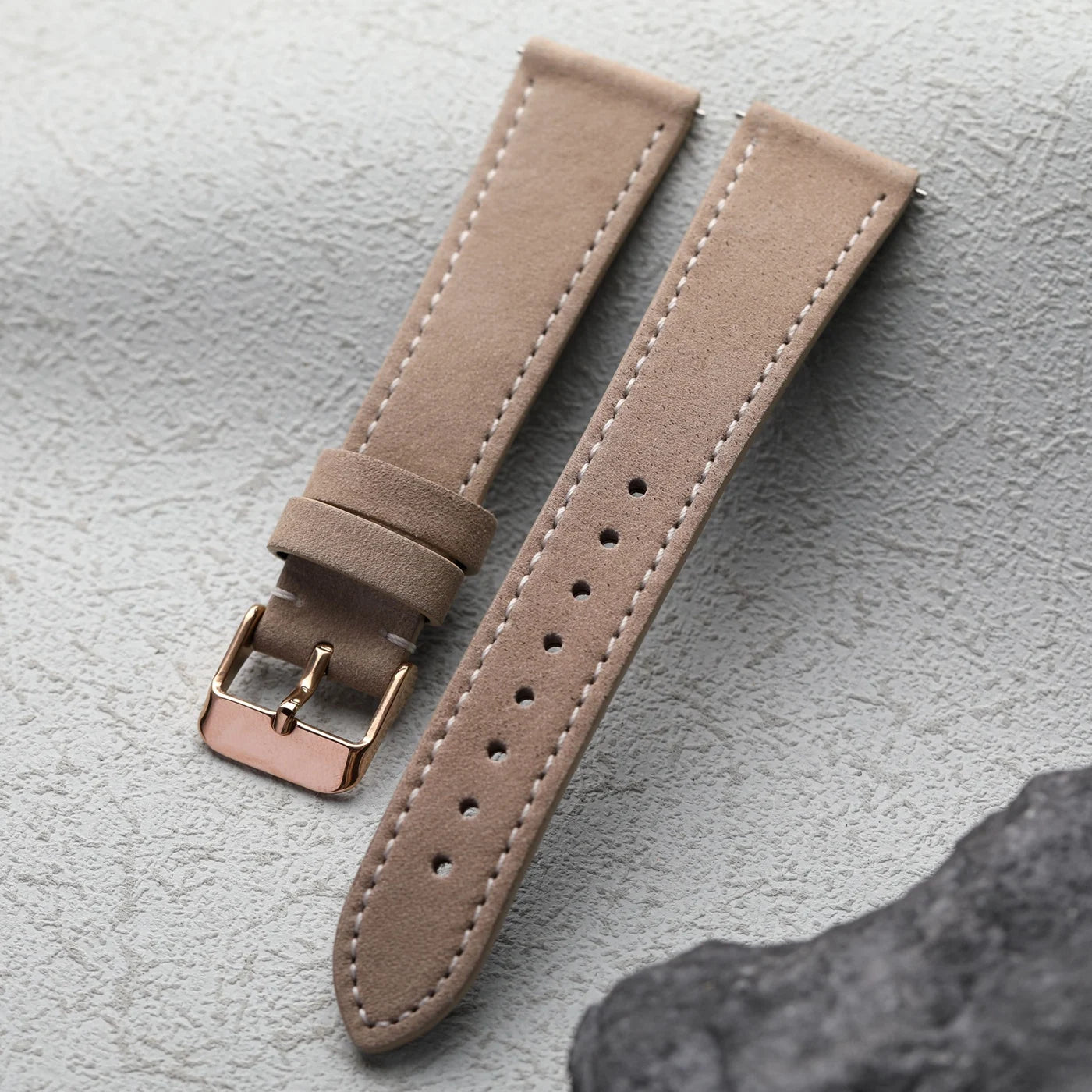 Bracciale fatto a mano in pelle smerigliata, 18 19 20 22MM, marrone grigio morbido, cinturino vintage in pelle bovina di primo strato, adatto per bracciale di orologio antico