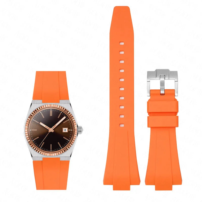 Bracelet en Silicone pour Tissot PRX, série 35MM/40MM, pour hommes et femmes, décontracté, mode, bracelet en caoutchouc de remplacement + outils à dégagement rapide