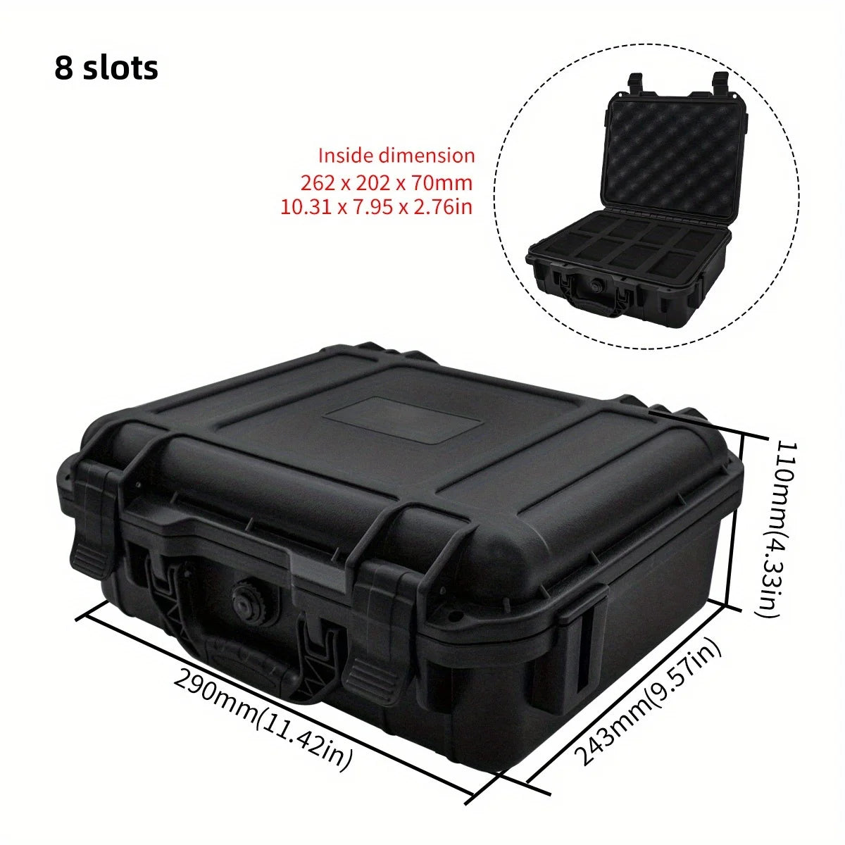 Boîte de montre étanche à 8/15 fentes, montre de Collection Antique, étui de protection Portable résistant à l'humidité et à la moisissure avec éponge