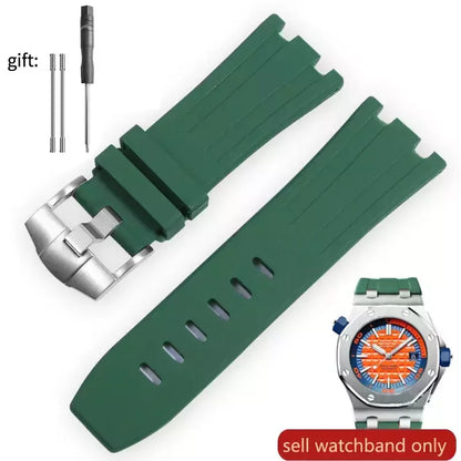 Pour AP Audemars et Piguet 15703 Royal Oak Offshore série étanche en caoutchouc Silicone bracelet de montre 28mm accessoires de montre hommes