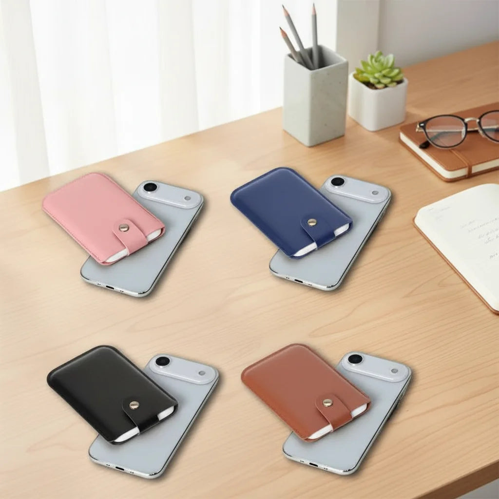 Étui de protection en cuir PU magnétique MagSafe pour batterie externe, compatible avec le chargeur portable iPhone 17 Air