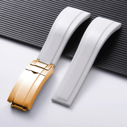 For Rolex 20mm Silicone Strap for Rolex Water Ghost Daytona Submariner, Rubber Silicone Watch Strap, Waterproof Bracelet