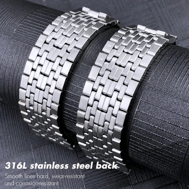 Stainless Steel Watch Bracelet for Men and Women, Solid, for Tissot 1853 T109 19mm 21mm 15mm T10payée ity 10Tnightlife 407 T nightlife 210