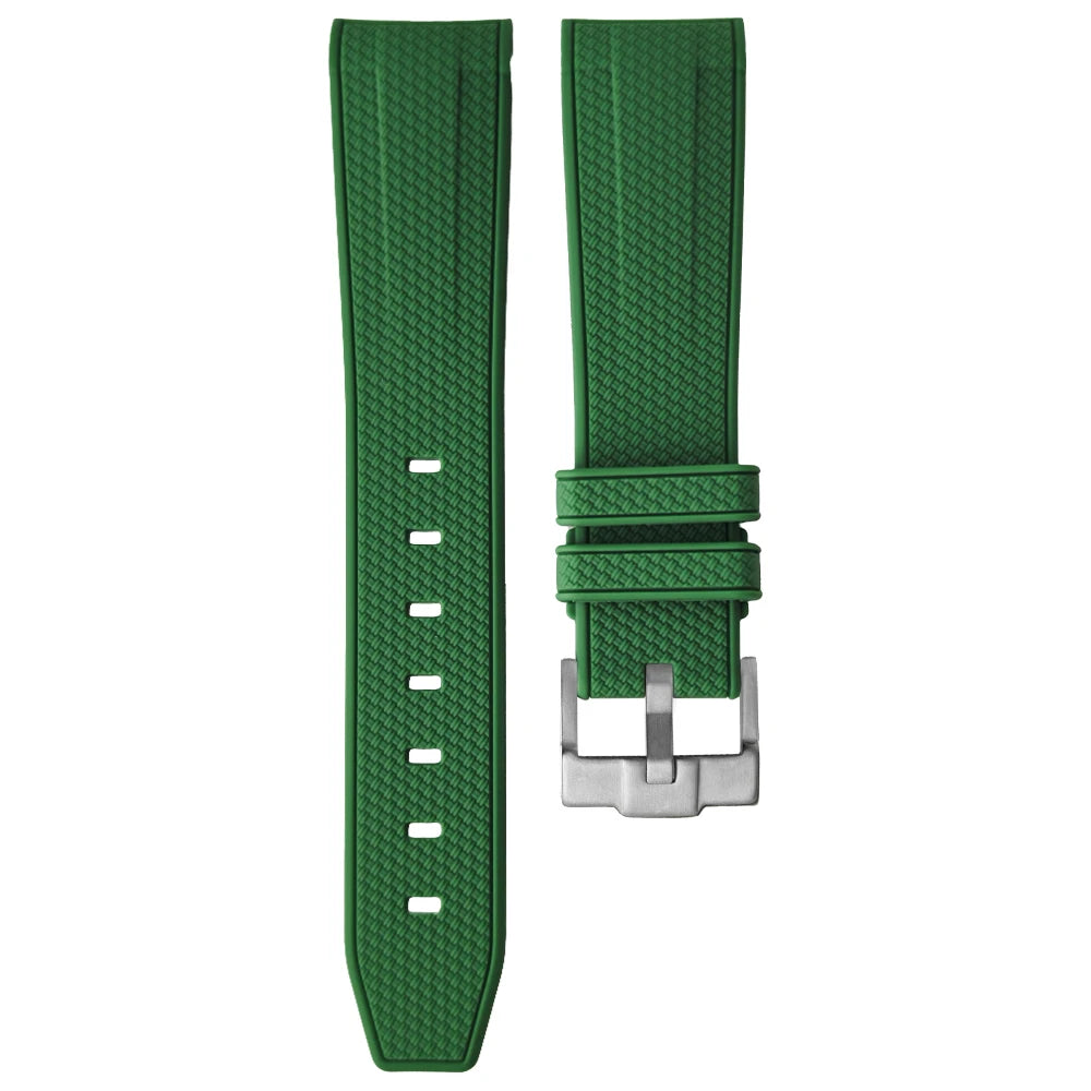 20mm Rubber Watch Strap for Tissot IWC Seiko 5 Hamilton Certina Oris Khaki Blue Brown Curved End 19mm Silicone Dive Watch Band