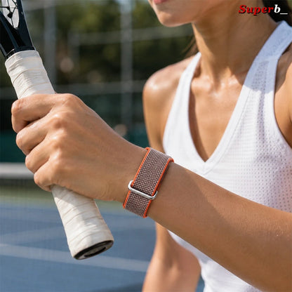 Bracelet de montre sport en nylon côtelé pour Google Fitbit Air, bracelet respirant pour hommes et femmes, accessoires de remplacement.