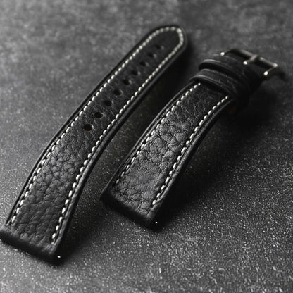 Bracciale in pelle di vacchetta fatto a mano, 18 19 20 21 22MM, cinturino morbido in vera pelle a sgancio rapido da uomo, stile vintage, vera pelle italiana
