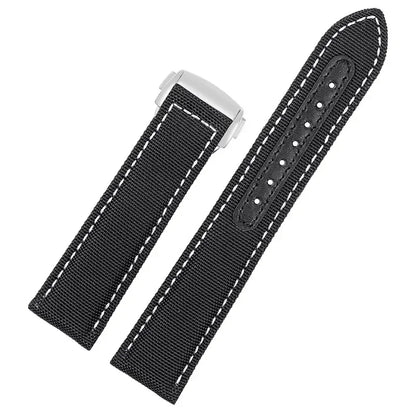 Bracelets de montre en toile et Nylon, 19mm 20mm, pour Omega Seamaster 300 Speedmaster AT150 Omega Speedmaster Slubby série 310.32, bracelet en Nylon
