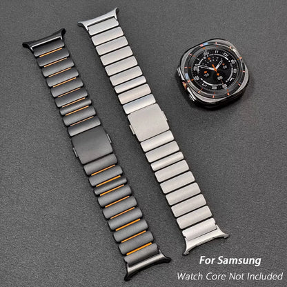 Metal Bracelet for Samsung Galaxy Watch 8 40mm 44mm 8 Classic 46mm, Magnetic Buckle Strap for Galaxy Watch 7 Ultra 2025 47mm