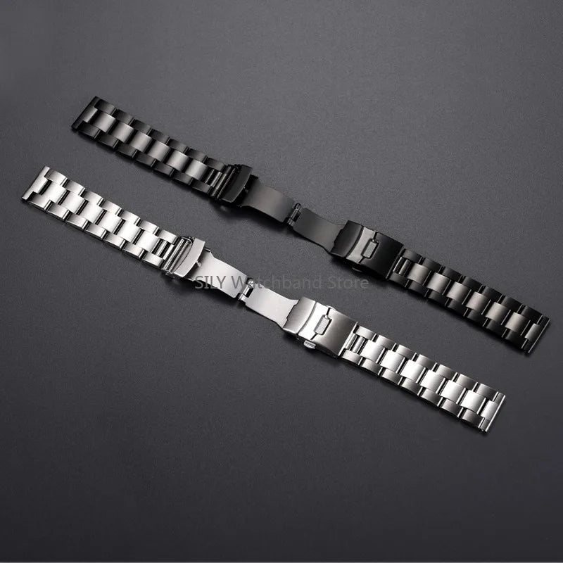 20/22mm 24mm 26mm 28mm Diving Metal Belt Bracelet, Universal Men's and Women's Watch Strap for Rolex, Solid Stainless Steel Strap for Seiko
