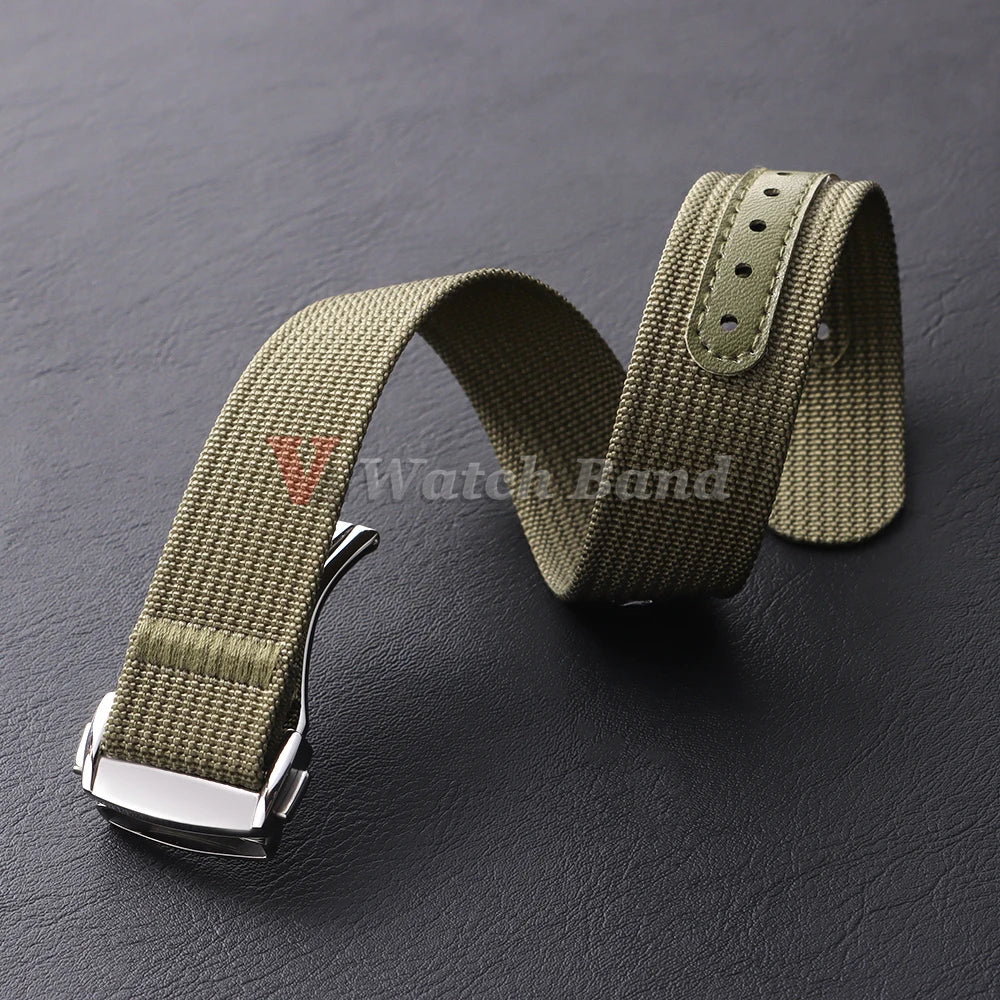 Bracelet de montre en Nylon de 20mm pour Seiko pour sangles à boucle Tudor Bracelet de montre pour Omega hommes Sport militaire Bracelet de fixation étanche