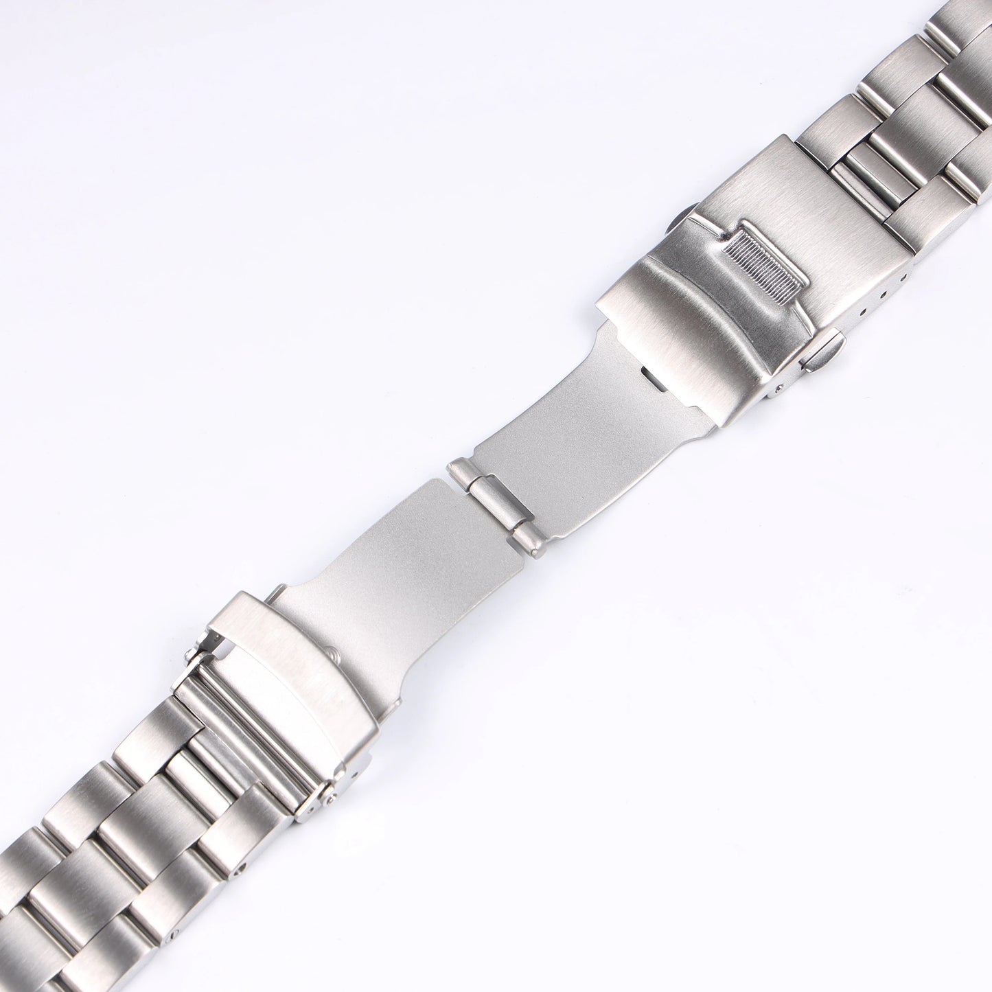 Cinturino per orologio in acciaio inossidabile spazzolato color argento da 22 mm, solido, per Seiko SKX007 SKX009 SRPA21 SRPC25 SRPA21 SRP777 con estremità curva