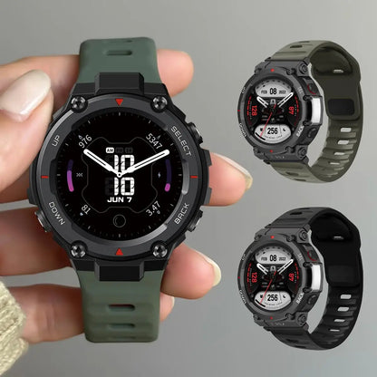 Bracelet de montre en Silicone pour Amazfit T-rex3/2/Ultra, Bracelet de Sport pour montre intelligente Huami Amazfit T-Rex/pro, accessoires Correa
