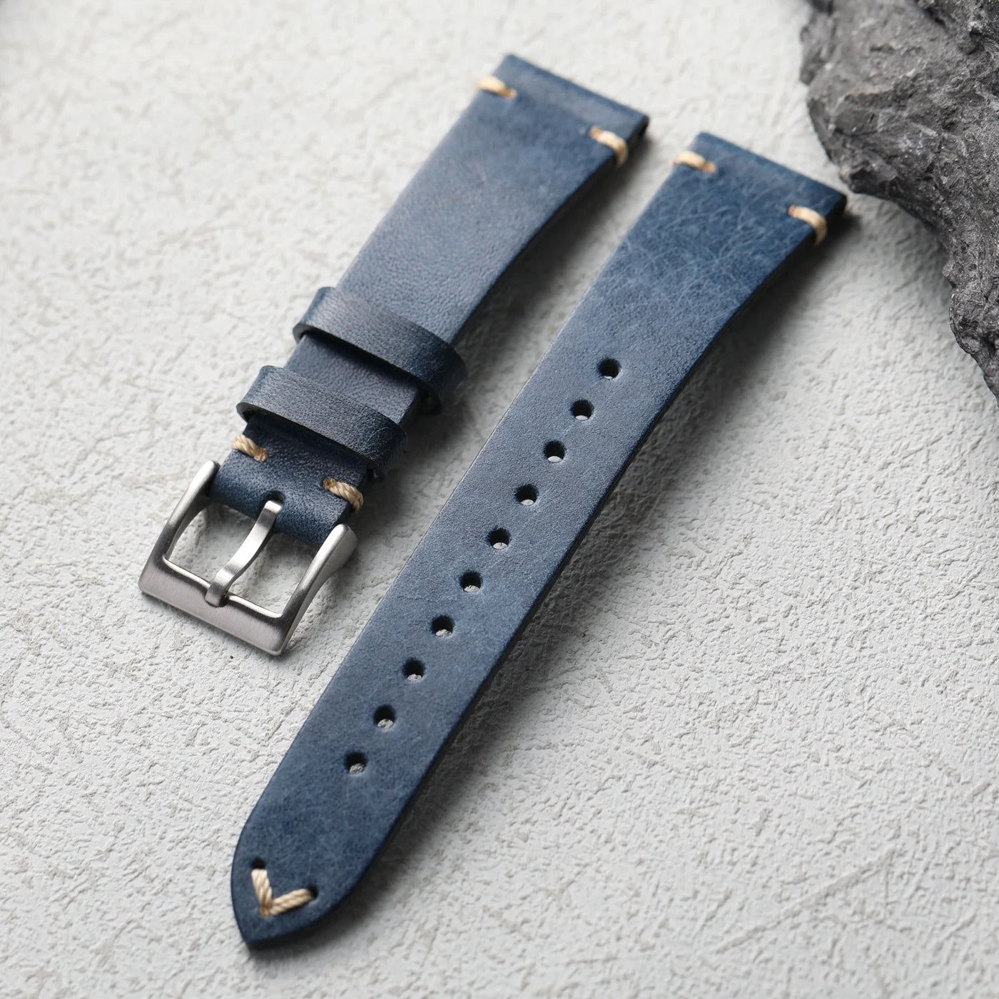 Cinturino per orologio in vera pelle bovina italiana fatto a mano, 18 19 20 21 22 MM, marrone, nero, verde, morbido, in vera pelle, catena per orologio da uomo, stile vintage