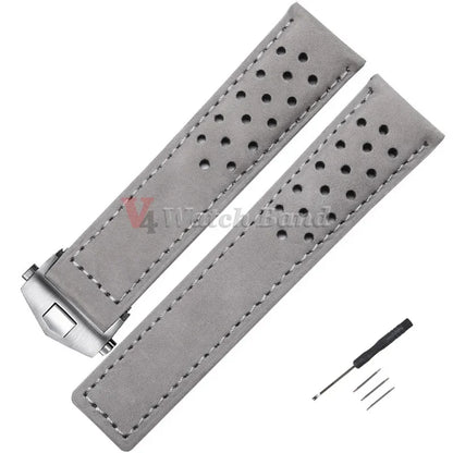 20mm 22mm 24mm Bracelet de montre en peau de vache pour Tag Heuer Carrera Monaco série Bracelet remplacer pour Bracelet de montre intelligente universel