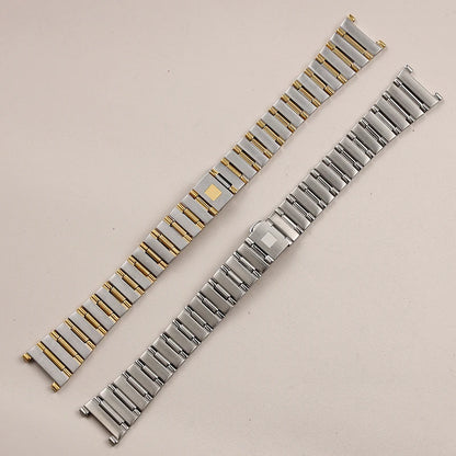 Bracelet de montre en acier inoxydable fin et solide, 22x14mm/16x11mm, boucle pliante, accessoires pour montre Omega Constellation