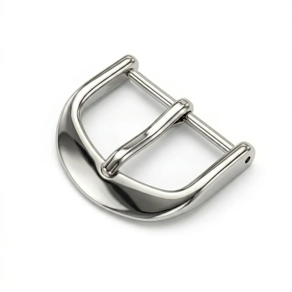 Boucle de montre en acier inoxydable massif, argent et or, 12 1618 20 22mm, bracelets de montre en cuir poli en métal, fermoir, accessoires de montres