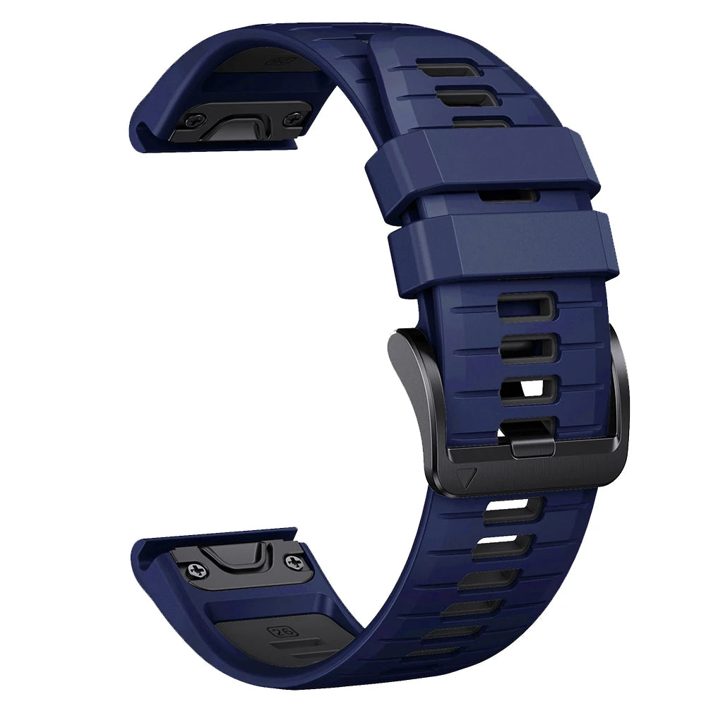Bracelet de montre en silicone 22 mm 26 mm pour Garmin Fenix 8Pro 7 7X 6X Pro 5X Plus Epix Gen2 Enduro 3 2, bracelet souple à libération rapide QuickFit