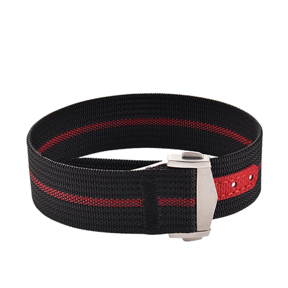 High-Quality Nylon Fluororubber 20mm Bracelet for Omega X Swatch MoonSwatch Sport, Folding Clasp Watch Strap for Seamaster 300