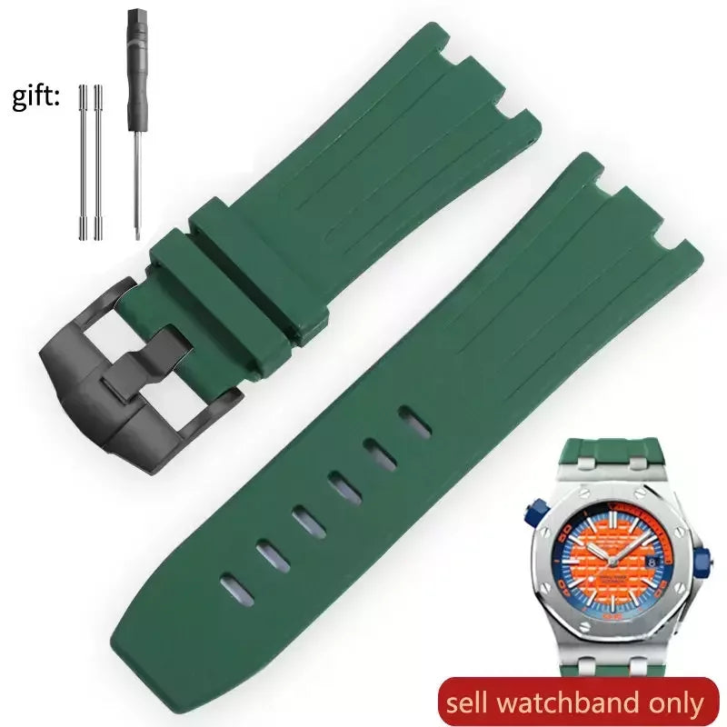 Pour AP Audemars et Piguet 15703 Royal Oak Offshore série étanche en caoutchouc Silicone bracelet de montre 28mm accessoires de montre hommes