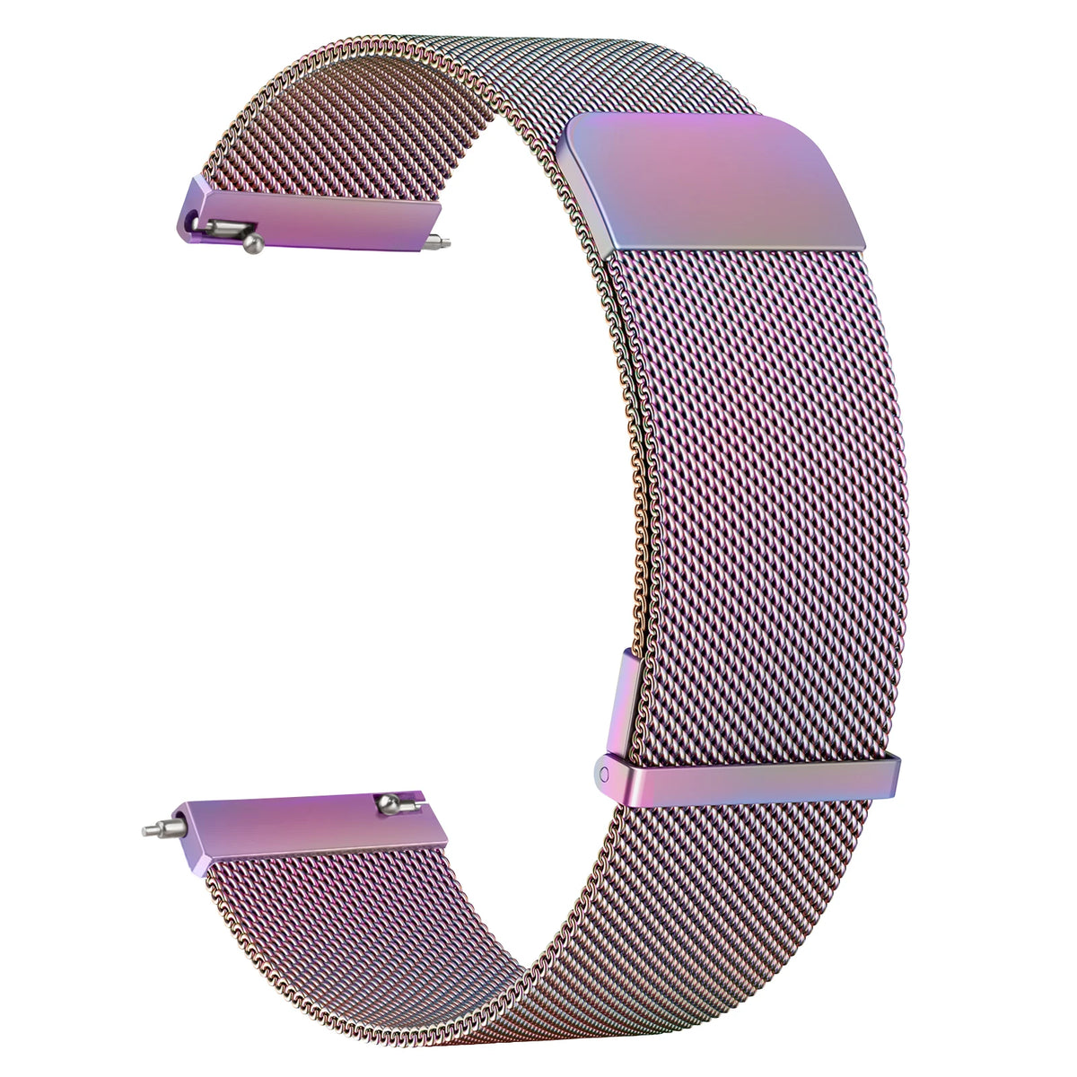 Bande magnétique milanaise 20mm pour Bracelet de musique Garmin Vivoactive 6 5 3 pour Bracelet Garmin Venu Sq 2 Plus/Forerunner 55/165/245/645