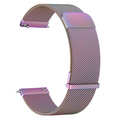 Bande magnétique milanaise 20mm pour Bracelet de musique Garmin Vivoactive 6 5 3 pour Bracelet Garmin Venu Sq 2 Plus/Forerunner 55/165/245/645