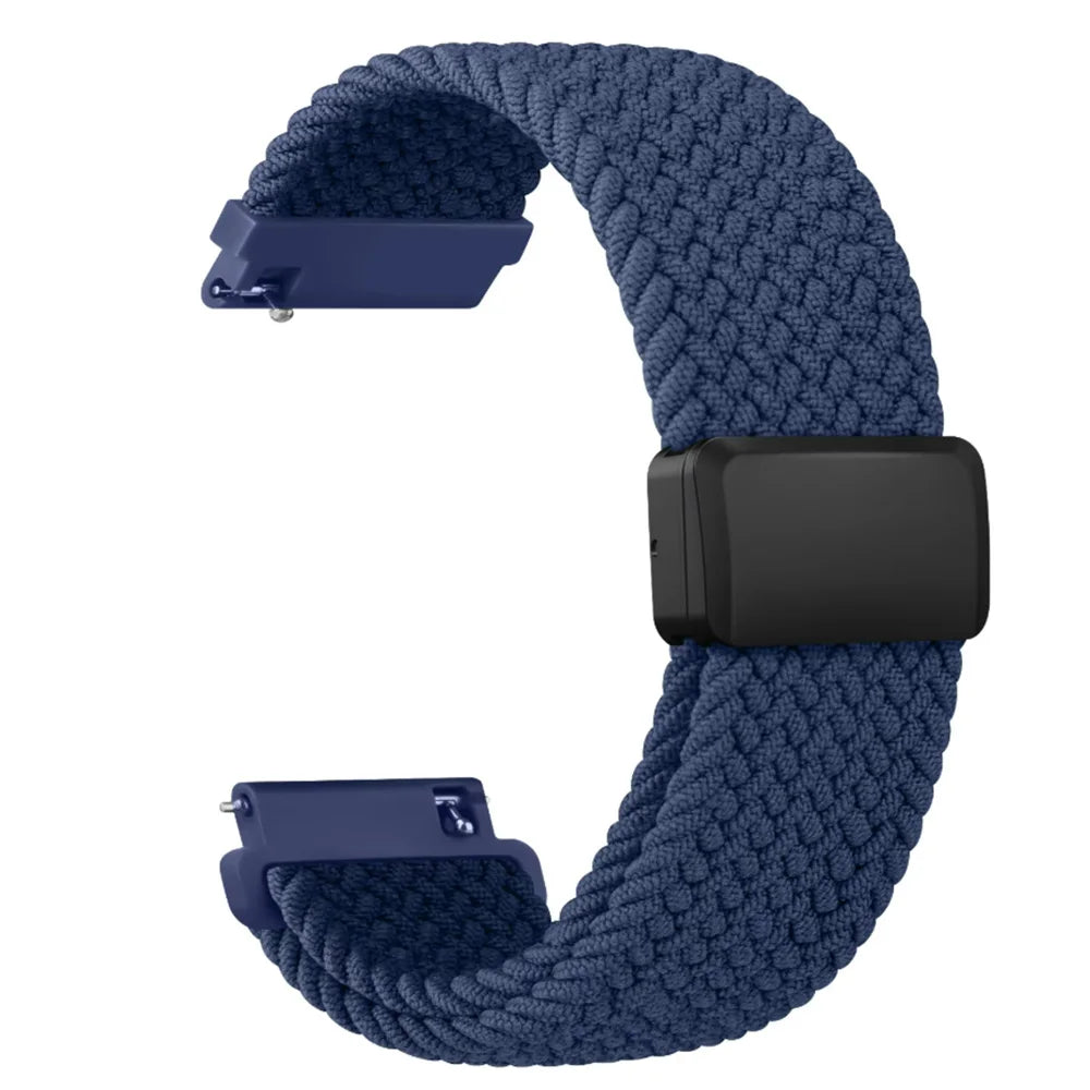 Bracelet magnétique tressé de 22mm pour Amazfit GTR 4 3 2 2e 3 Pro/GTR 47mm, Bracelet pour Amazfit BIP 6 5/Pace/Stratos 2S
