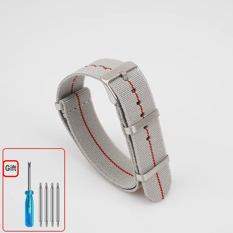 Cinturino per orologio NATO, paracadute in nylon elastico