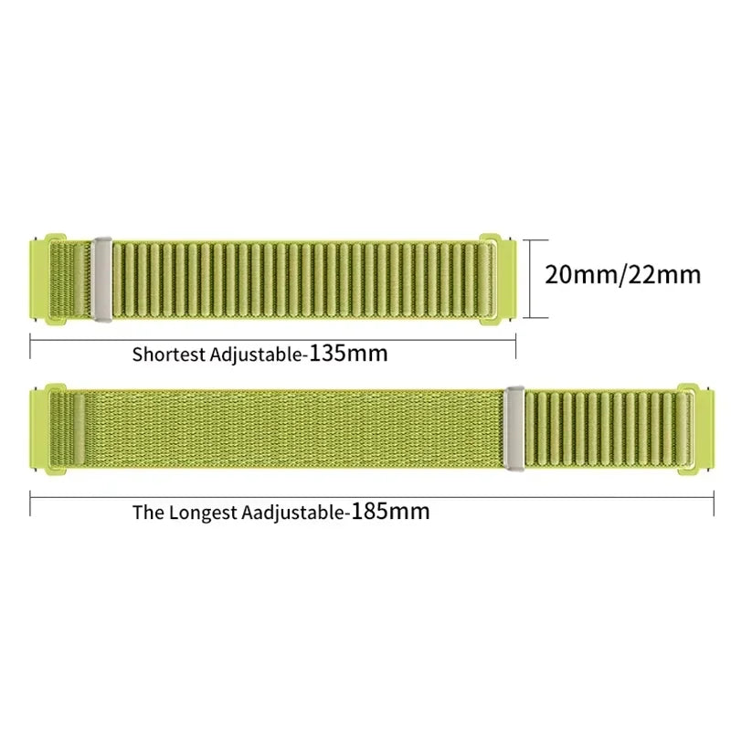Bracelet en Nylon pour Garmin Forerunner 970 570 47/42mm 965 265 165 55 Venu 4 45/41mm, Garmin Active 6 5 Correa, 18mm 20mm 22mm