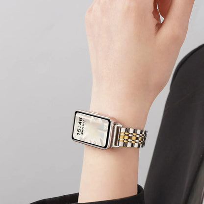 Braccialetto sottile in acciaio inossidabile per Huawei Band 11/11 Pro/10/9/8 NFC, cinturino di lusso in metallo per donne e uomini, cinturino sportivo estivo
