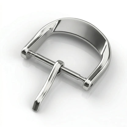 Boucle de montre en acier inoxydable massif, argent et or, 12 1618 20 22mm, bracelets de montre en cuir poli en métal, fermoir, accessoires de montres