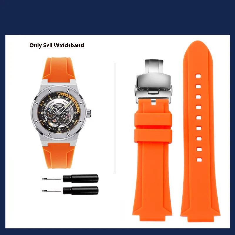 Bracelet de montre en caoutchouc étanche, bracelet de montre de sport, marque I.w Carnival, original, 589g, 618g, 612g, 619g