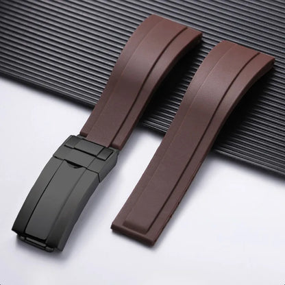 For Rolex 20mm Silicone Strap for Rolex Water Ghost Daytona Submariner, Rubber Silicone Watch Strap, Waterproof Bracelet