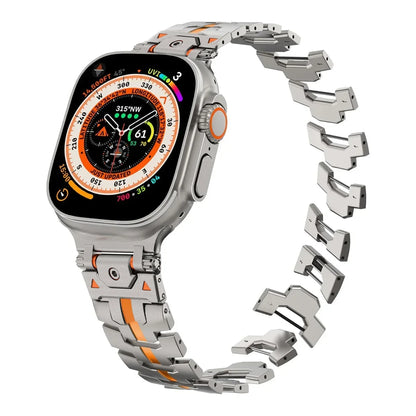 Bracelet en acier inoxydable de luxe pour Apple Watch Ultra 49 mm, séries 10, 46 mm, 45, 44, 42, bracelet pour iWatch 9, 8, 7, 6, 5, 4