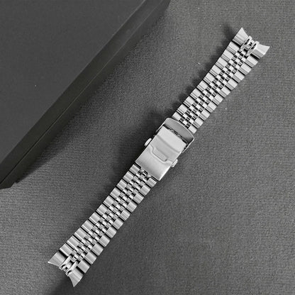 22mm Super adapté pour Seiko Nh35 Skx007 jubilé brossé 316L solide en acier inoxydable extrémité incurvée Skx 007 Bracelet de montre
