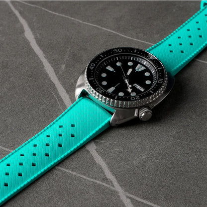 Bracelet de montre en caoutchouc fluoré, 20mm 22mm, libération rapide, Sport, étanche, FKM, pour hommes et femmes, bracelet de remplacement pour Seiko pour Citizen