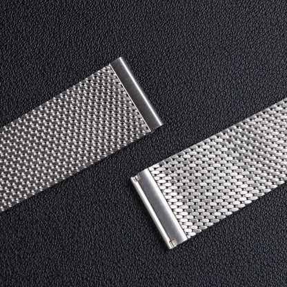 Cinturino universale in acciaio inossidabile con fibbia in acciaio, 20 mm, per bracciale Omega Seamaster Diver 300, cinturino a maglia milanese, Tudor Breitling
